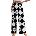 thumbnail image 1 of Gambling Casino Cards Pajama Pants Breathable with Pockets Pajamas For Lady Vintage Sleeping Pants Bedroom Homewear, 1 of 6