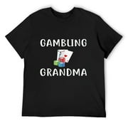 Gambling Grandma T-shirt Funny Casino Gambler Gambling T-Shirt Black Small