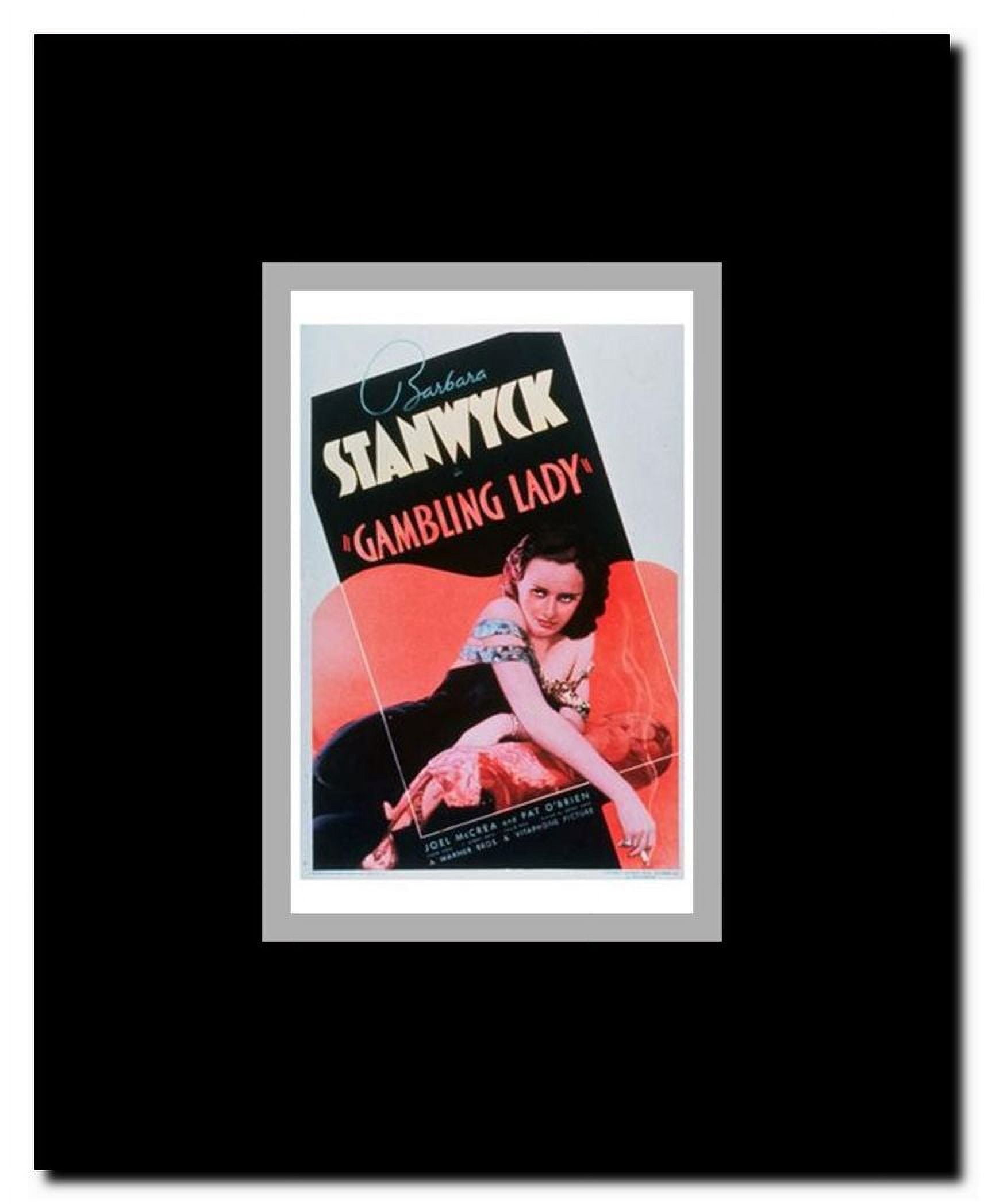 Gambling Lady Framed Movie Poster