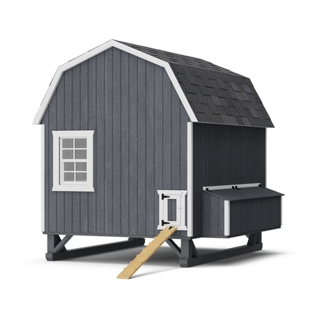 Little Cottage Co. 6x8 Gambrel Barn Coop, Outdoor Wood Chicken Coop Do-It-Yourself Panelized Kit