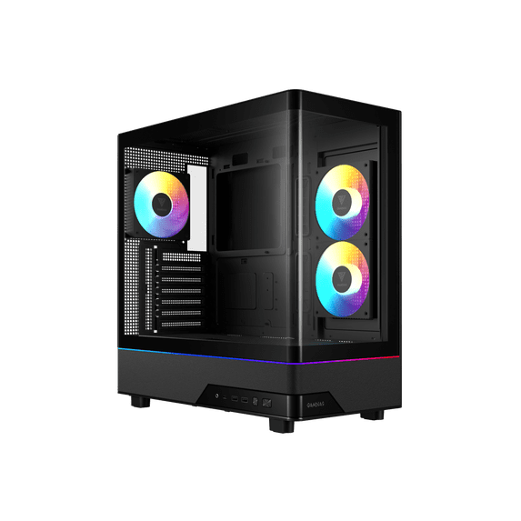 Gamdias ATLAS M5 CG Black ABS / SPCC / Tempered Glass ATX Mid Tower Computer Case