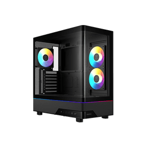 Gamdias ATLAS M5 CG Black ABS / SPCC / Tempered Glass ATX Mid Tower Computer Case