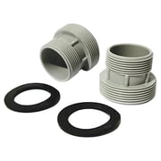 GAME 4560 40mm Hose to 1 1/2 Inch Inlet/Outlet, Adapter Conversion Kit For Intex & Bestway Pools, 2 Count Pack of 1 ,Grey