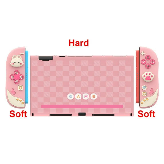 Game Accessories Pack for Switch2 Full Protection Shell Case Cover for NS Switch 2 Grip Holder Case Cute