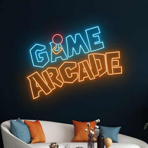 Game Arcade Neon Sign, Game Controller Led Sign, Game Player Led Light, Home Decor