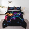 thumbnail image 1 of Game Bedding Set Twin 3pcs Luxuxry,Colorful Galxy Bedding Decor, (Reversible), 1 of 7
