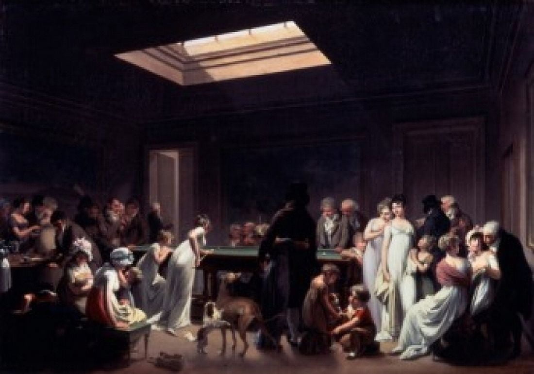 A Game Of Billiards 1807 Louis Leopold Boilly (1761-1845 French) Oil On Canvas State Hermitage Museum St Petersburg Russia Canvas Art - Louis Leopold Boilly (24 x 36)