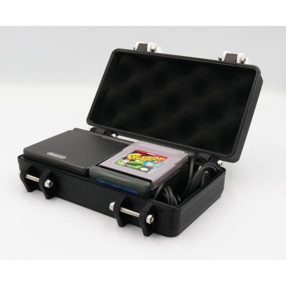 Game Boy Advance SP Rugged Protective Carrying Case - Holds Original, GBC, GBA Games and USB Cable
