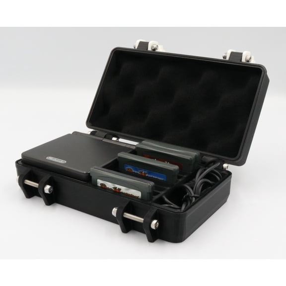 Game Boy Advance SP Rugged Protective Carrying Case - Holds up to 11 GBA Games & USB Cable