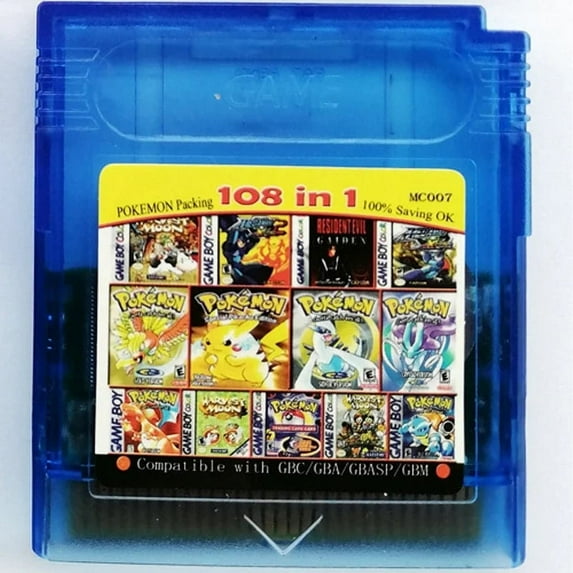 Game Boy Color 108 in 1 - Game Cartridge For GBC