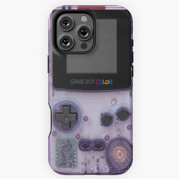 Game Boy Color Vintage Retro Handheld Gaming iPhone 11 12 13 14 15 16 17 Pro Max Phone Cover