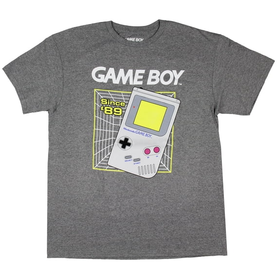Game Boy Men's Retro 1989 Video Game Console Graphic T-Shirt New