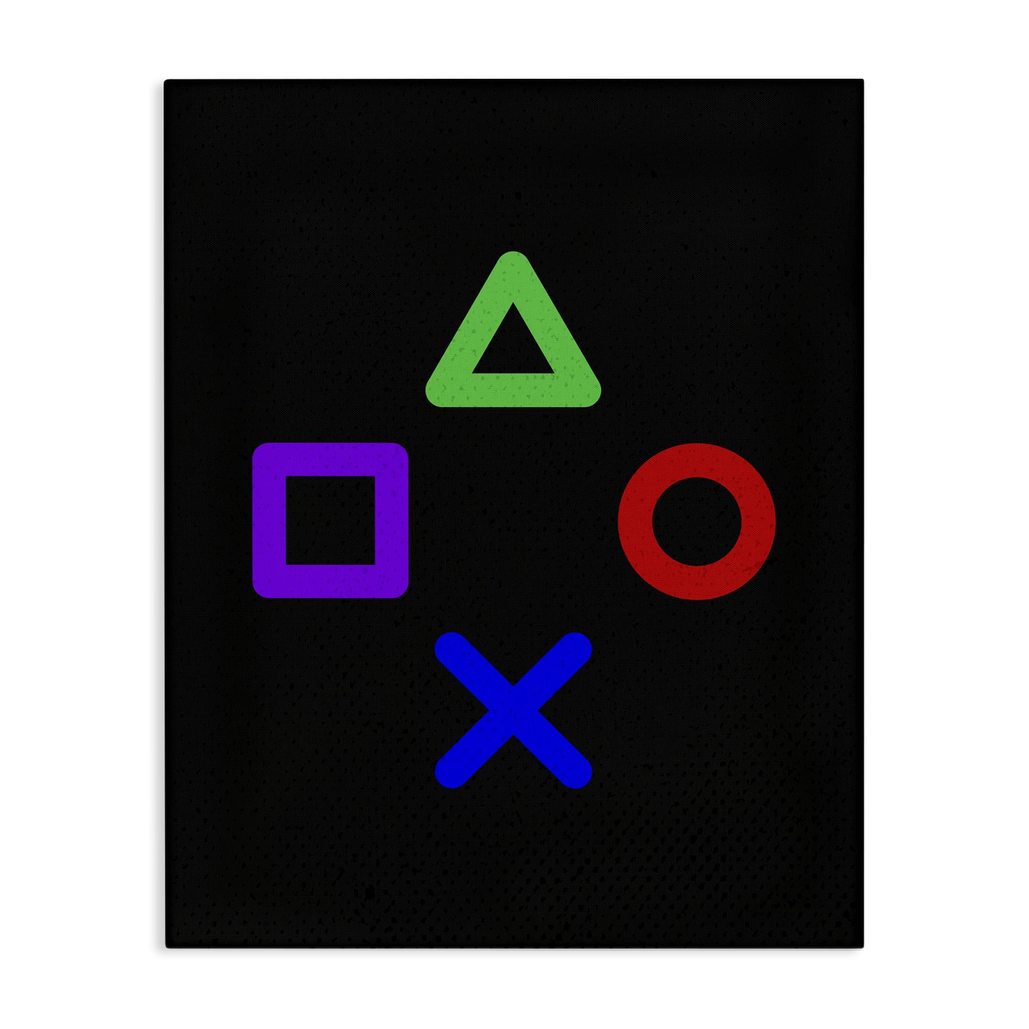 Game Button Shapes Canvas Wall Art, design by Kim Allen