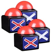 MyMealivos 4 Pcs Answer Buzzers for Adults with Lights and Sound, Novelty Toy Button for Game Quiz Family Classroom
