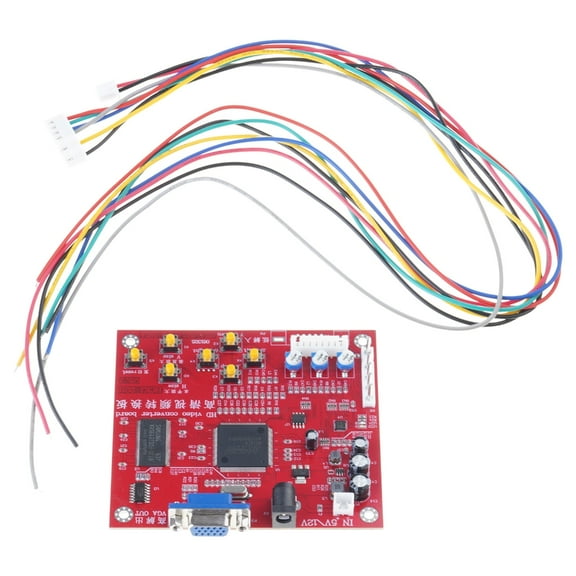 Video Game Converter Board Game RGBS/CGA to VGA Converter Auto Scan Identify Gaming Signal CGA to VGA Converter