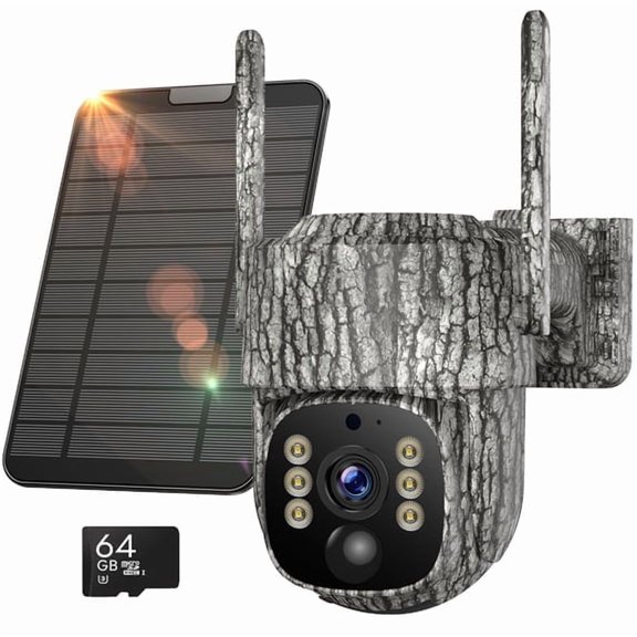 Campark 4G Cellular Trail Camera Solar 360° 64GB TF Card for Hunting & Outdoor Security
