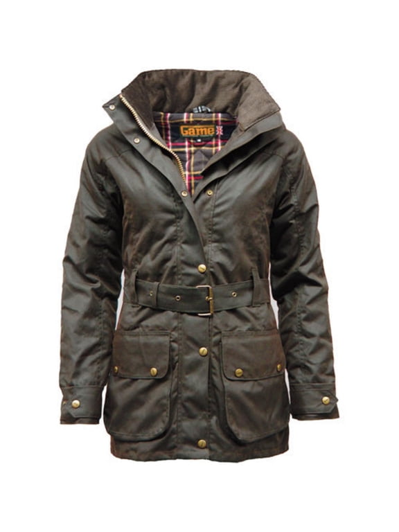 Cantrell Padded Antique Waxed Jacket Brown Large Brown