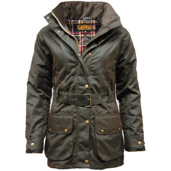 Game Cantrell Padded Antique Waxed Jacket Brown XX-Large Brown