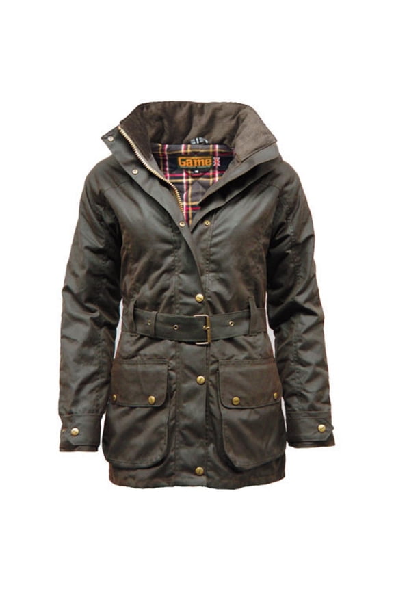 Cantrell Padded Antique Waxed Jacket Brown XX-Large Brown