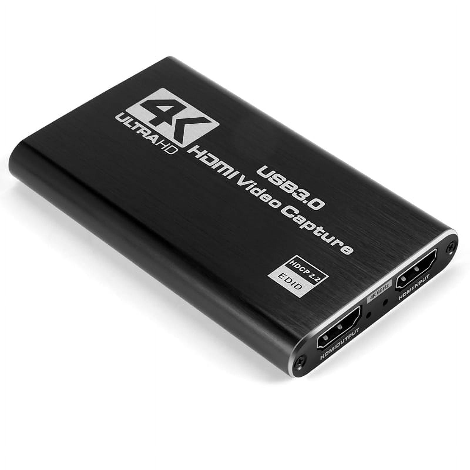 Game Capture Card, USB 3.0 4K Audio Video Capture Card with LoopOut