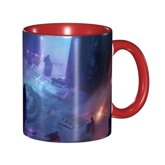 Game Capture Coffee Mug Fun Custom Ceramic Mugs 11oz Red
