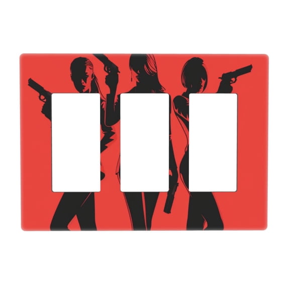 Game Capture Switch Cover Decorative Wall Plate 3-Gang Screwless Standard Size