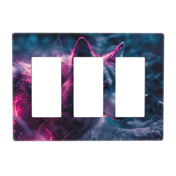 Game Capture Switch Cover Decorative Wall Plate 3-Gang Screwless Standard Size