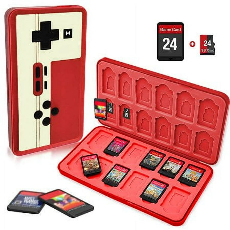 Game Card Case For Nintendo Switch& Switch Oled Game Card Or Micro Sd  Memory Cards,portable Switch Game Memory Card Storage With 24 Game Card  Slots An