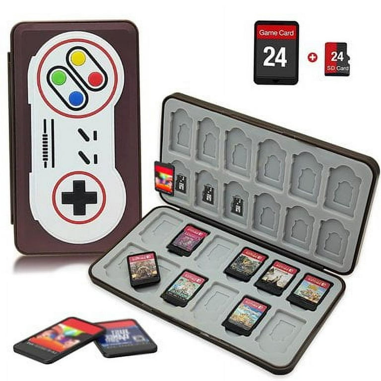 Game Card Case Fit for Nintendo Switch Holds 24 Game Cartridges Portable Game Storage Protective Card Holder Box for Switch Switch Lite Switch OLED