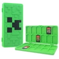 thumbnail image 1 of Game Card Case for Switch, Storage 24 Game Cartridge Portable Holder Pretty Cute Hard Shell with Magnetic Closure-Green, 1 of 7