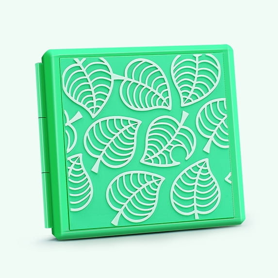 Game Card & Micro SD Memory Card Storage Case 12 Slots for Nintendo Switch & Switch Lite, Cute Cartoon Compact Carrying Portable Protective Shockproof Hard Shell Cartridges Box (Animal Crossing 2)