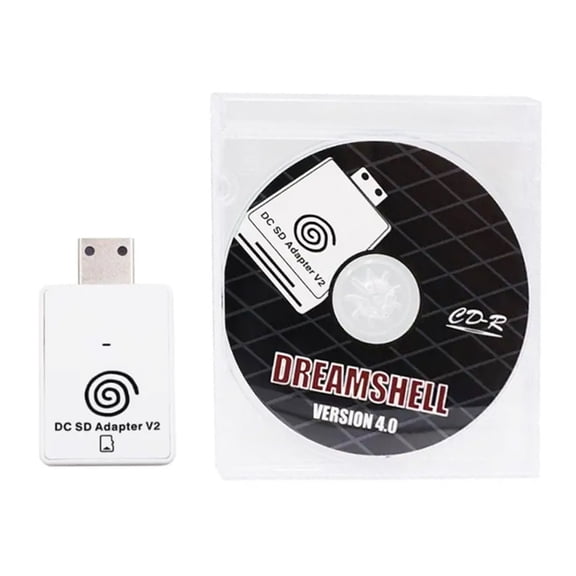 Game Card Reader For Dreamshell Memory Card Adapter Includes Boot Loader Disk And LED Light