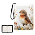 thumbnail image 1 of Game Card Storage Bag Collectible Trading Card Albums The 4-Pocket Card Binder With 50-Page Sleeve Can Hold 400 Game Cards Cute Orange Bird, 1 of 6