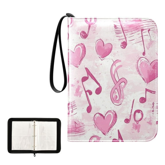 Game Card Storage Bag Collectible Trading Card Albums The 4-Pocket Card Binder With 50-Page Sleeve Can Hold 400 Game Cards Musical Element
