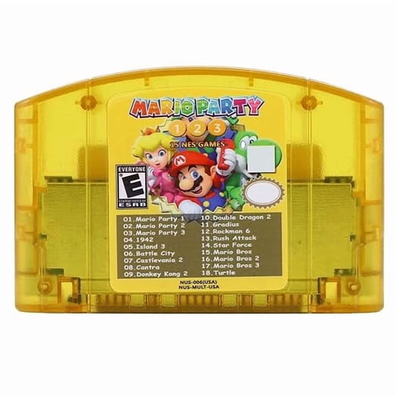 Game Cartridge Compatible w N64 18 in 1 N64 Game Cartridge Console US Version / n64 Game(US Version)NEW!