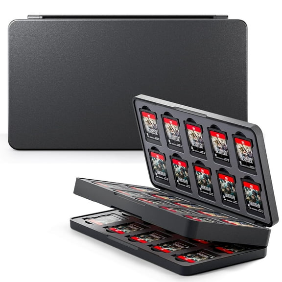 Game Case Holder for Switch 2 (2025), 40 Game Card and 40 Micro SD Card Slots Portable Storage Case for Switch 2, Cartridge Box with Hard Shell & Soft Liner