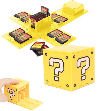 Game Case for Nintendo Switch, Switch Game Holder 16 Game Storage Cube Portable Game Organizer for Switch