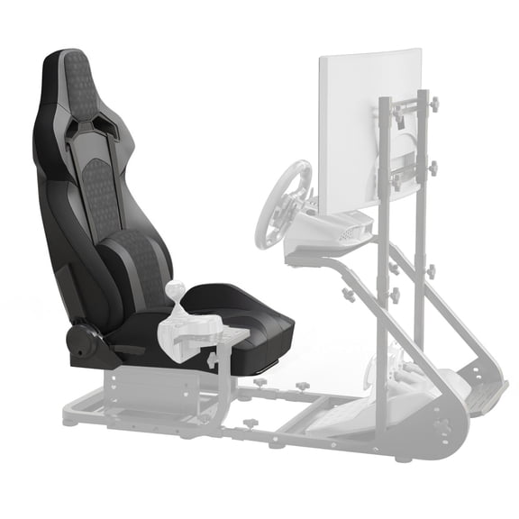 Game Chair Universal PVC Bucket Style Reclinable Sport PU Leather Simulator Racing Seat with Adjustable Lock Slide,Reclining Game Chair