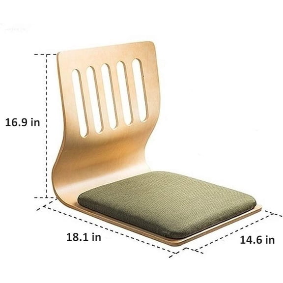 Game Chairs,Living Room Chair Japanese Legless Chair Bay Window Backrest Chair Lazy Chair Cushion,Floor Chair Lazy Sofa Game Meditation Floor Seating Floor Chairs with Back Support (Brown)