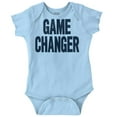 thumbnail image 1 of Game Changer First Time Parents Funny Romper Boys or Girls Infant Baby Brisco Brands 18M, 1 of 6