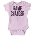 thumbnail image 1 of Game Changer First Time Parents Funny Romper Boys or Girls Infant Baby Brisco Brands 6M, 1 of 7