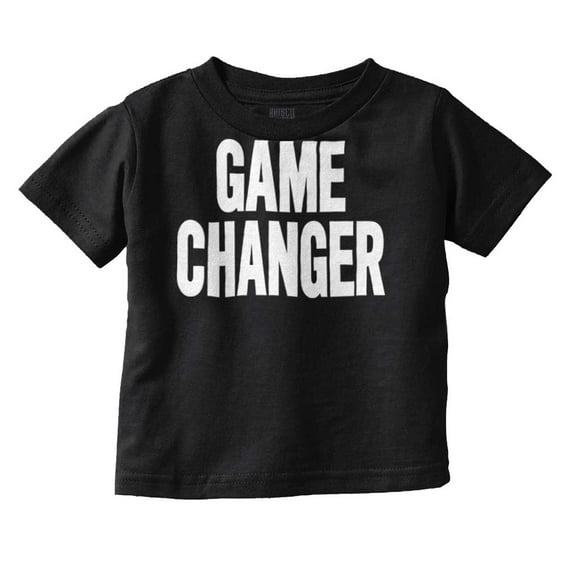 Game Changer First Time Parents Funny Toddler Boy Girl T Shirt Infant Toddler Brisco Brands 12M