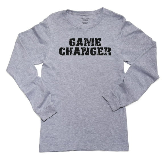 Game Changer - Vintage Distressed Trendy Girl's Long Sleeve Grey T-Shirt