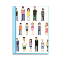 thumbnail image 1 of Game Characters Pairs Pixel Book Sheet Protectors Portfolio Binder Folder, 1 of 3