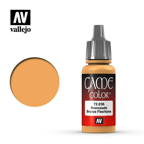 Game Color Bronze Fleshtone Paint 17ml Pigmented Acrylic Durable Waterproof Acrylicos Vallejo