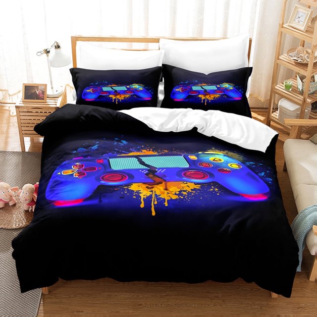 Game Comforter Set Video Gaming Bedding Sets Gamer Room Decor Full Size