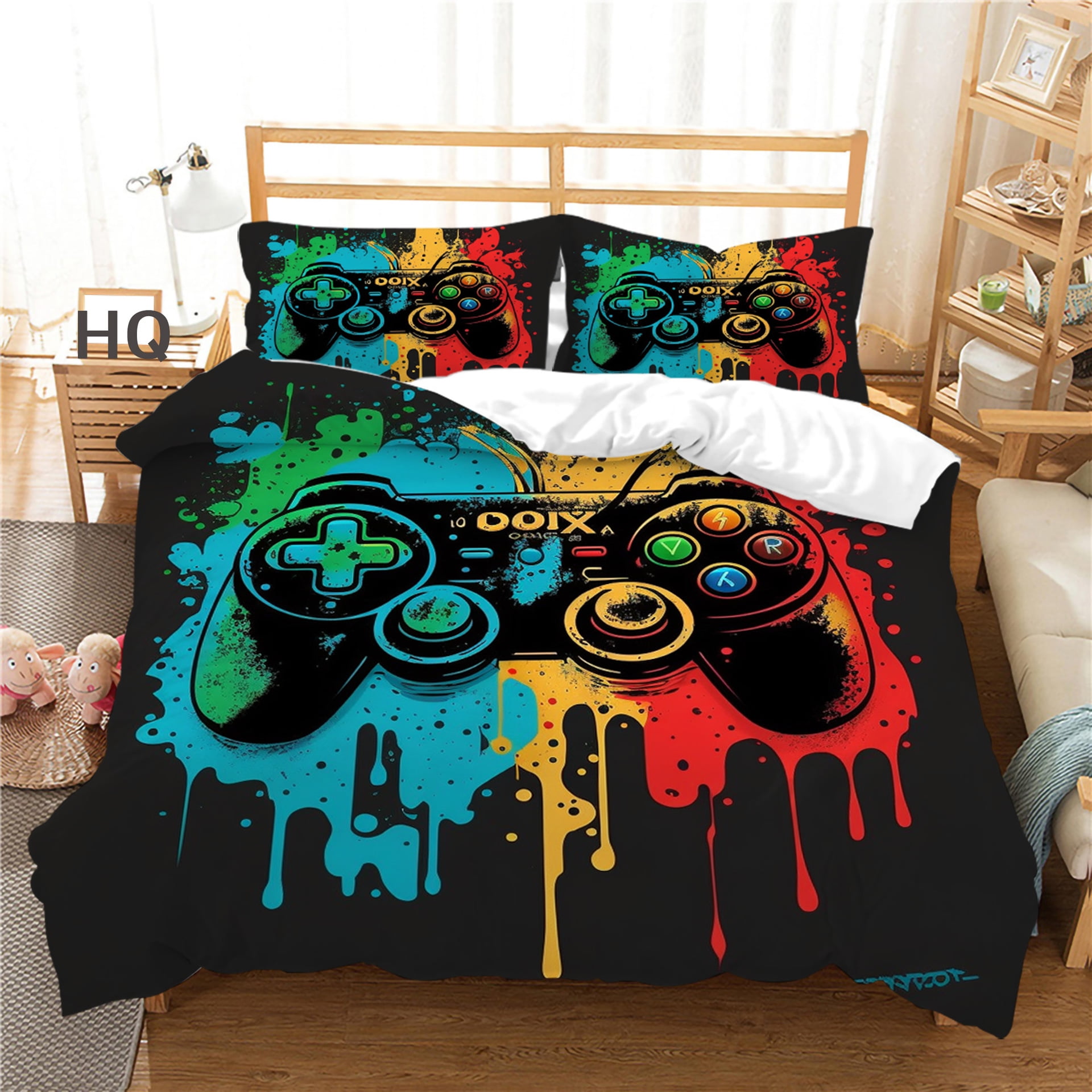 Game Comforter Sets Bed in A Bag for Boys Teen Kids,Gaming Bedding Sets