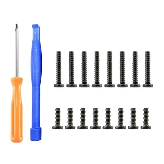 Game Console Back Cover Rear Housing Screws Kit for Steam Deck Repairing Parts with Screwdriver Prybar Game Accessories