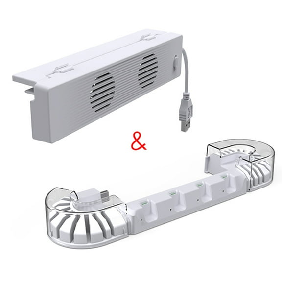 Game Console Cooler Fan Dock Station Equipped with 2 High Speed Fans for