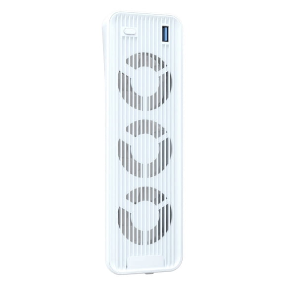 Game Console Cooling Fan with Brilliant Blue Light Effect & Extended USB Interface 2-Gear Cooler Heat Radiator for PS5